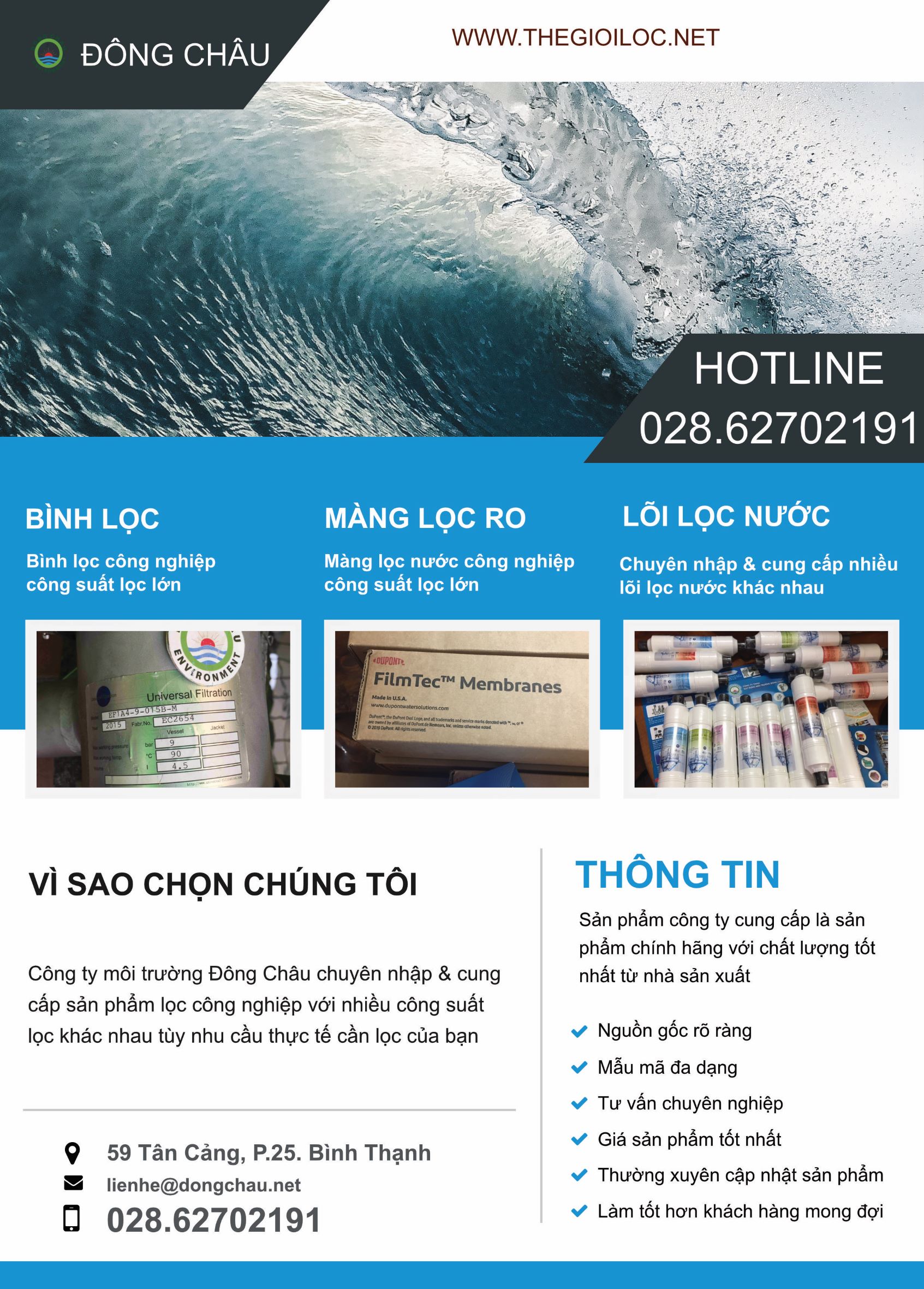 banner sản phẩm công ty đông châu